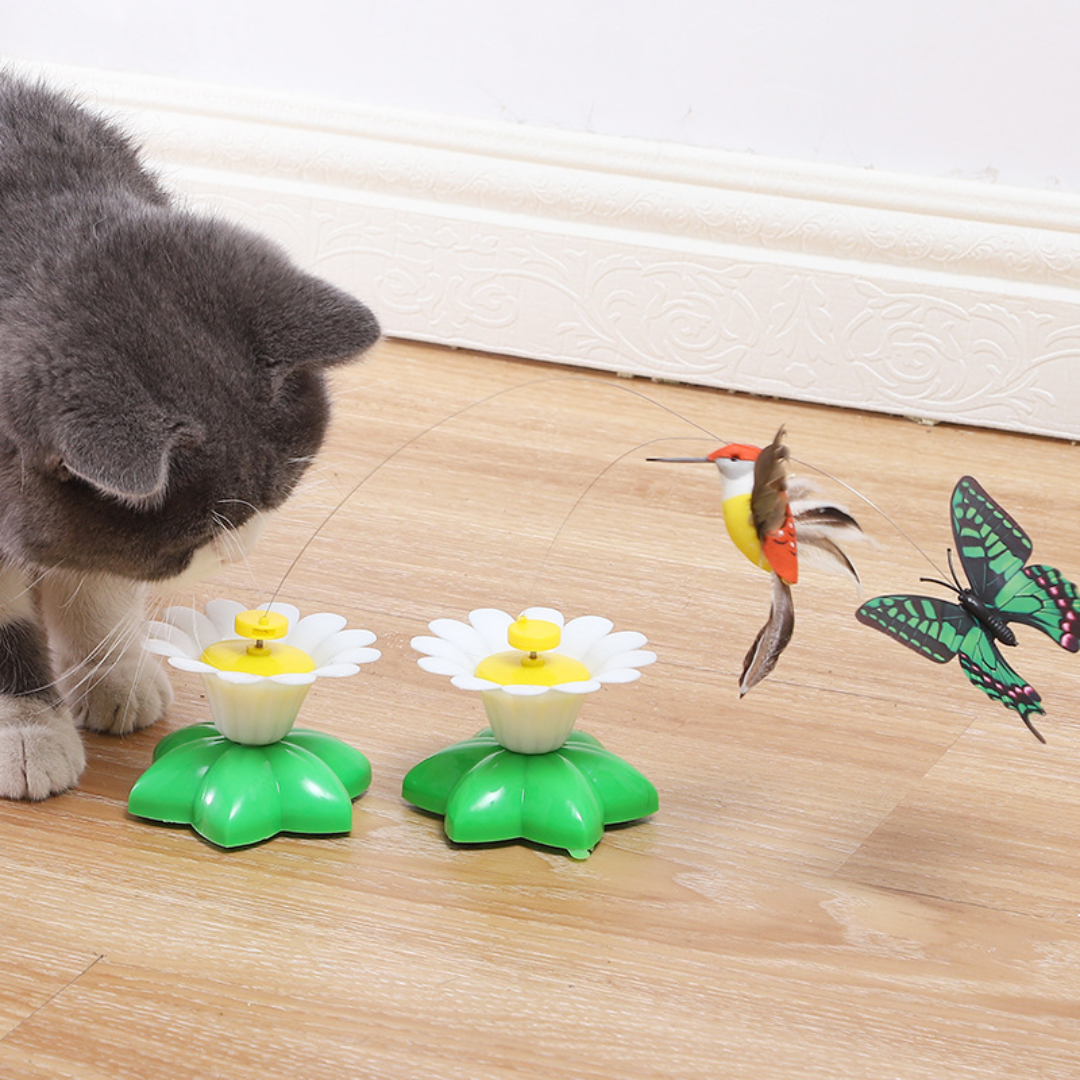Interactive Rotating Butterfly Cat Toy for Endless Fun