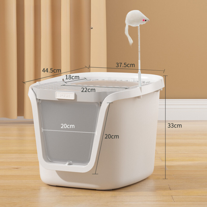 Covered Cat Litter Box - Multi-Functional & Odor-Reducing