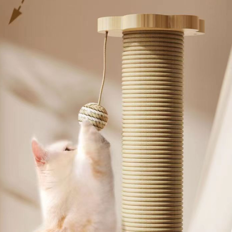 Durable Sisal Cat Scratching Post - Fun Cat Toy for Playtime