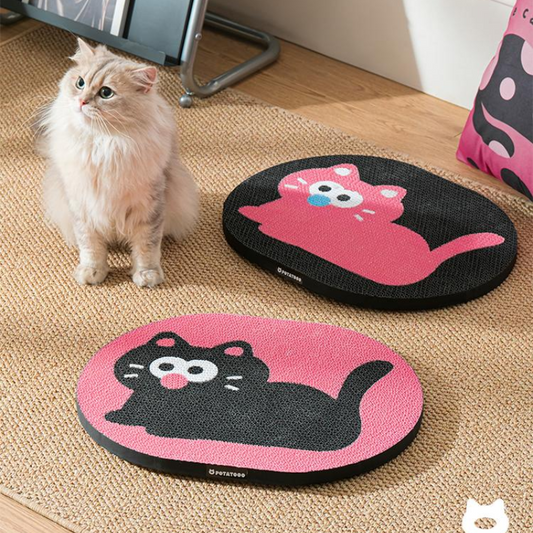 Durable Wall-Mounted Cat Scratching Board - Space-Saving Fun