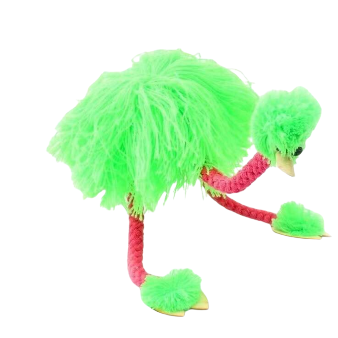 Interactive Marionette Ostrich Pet Toy for Cats & Dogs