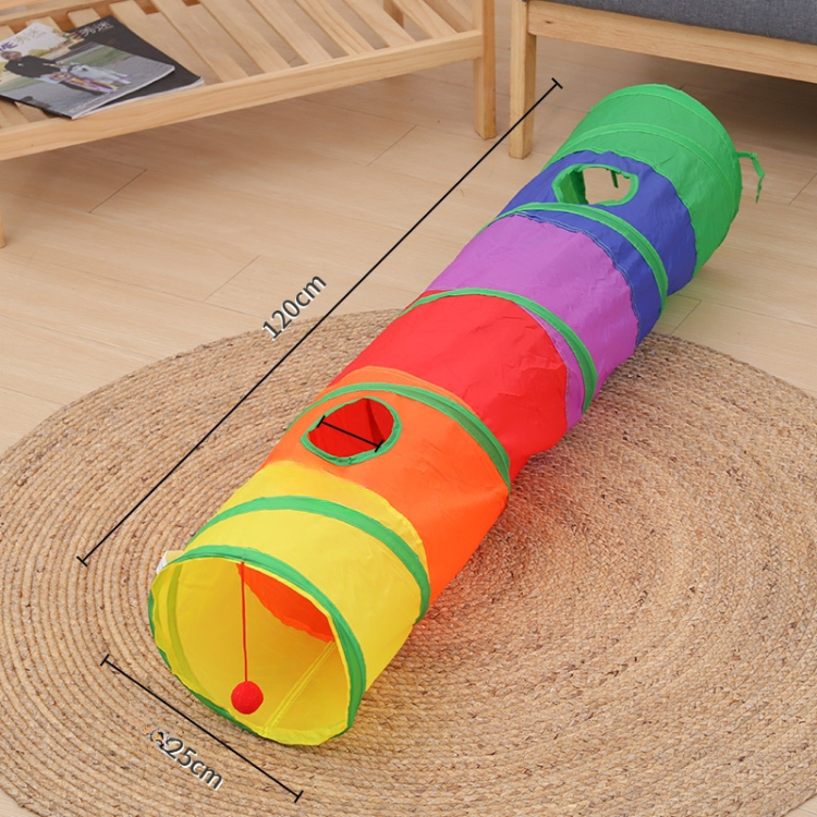 Interactive Foldable Cat Toy Tunnel for Indoor Fun