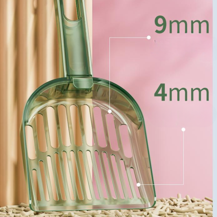 2-in-1 Clear Cat Litter Scoop - Durable & Easy to Use