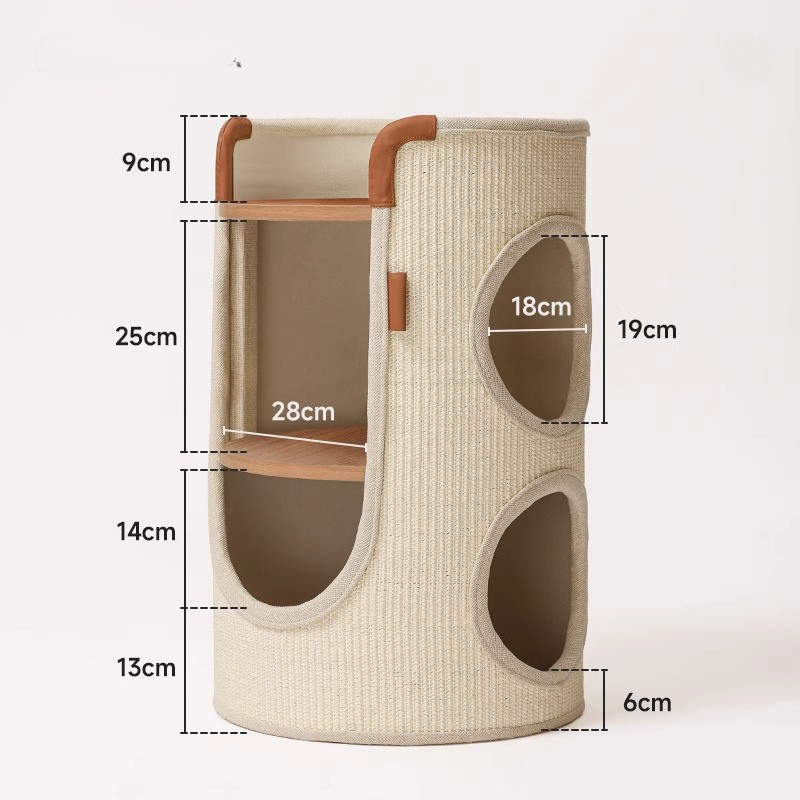 Durable Cat Climbing Frame & Scratching Board for Fun Play