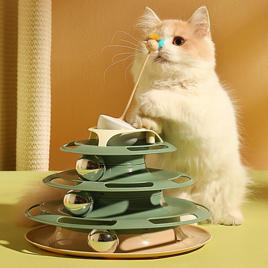 Interactive Cat Toy: Engaging Ball Track for Endless Fun