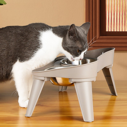 Durable Stainless Steel Dog Bowl with Sturdy Stand