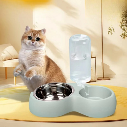 Durable Cat & Dog Feeding Bowl Set - Easy Clean Design