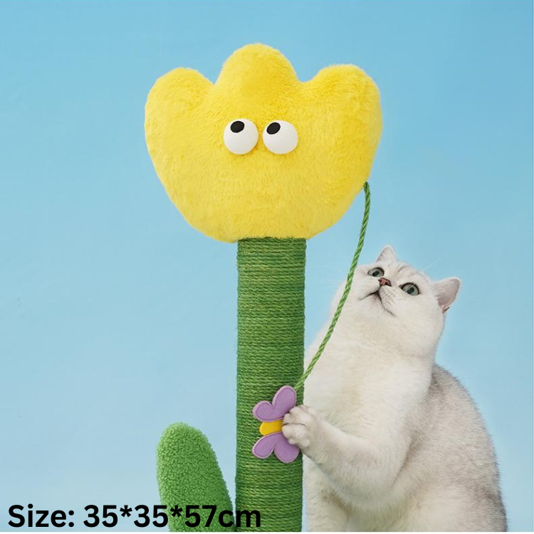 Interactive Flower Cat Scratching Post - Fun Pet Toy
