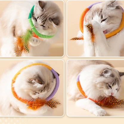Durable Cat Toy: Chewing Rope with Fun Feather Doll