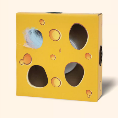 Interactive Electric Cat Toy - Fun Whac-a-Mole Cheese Box