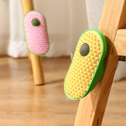Avocado Catnip Grooming Brush - Fun Pet Grooming Tool