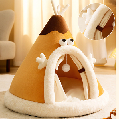 Cozy Tent Cat Bed & Small Dog House - Snug & Stylish Retreat