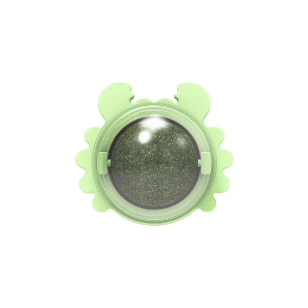 Interactive Crab Cat Toy: Rotating Catnip Treats Ball