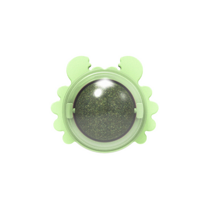 Interactive Crab Cat Toy: Rotating Catnip Treats Ball