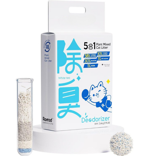 5-in-1 Deodorizing Cat Litter: Eco-Friendly & Odor Control