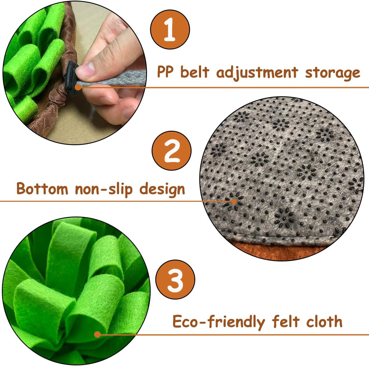 Interactive Dog Snuffle Mat for Engaging Feeding Fun