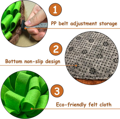 Interactive Dog Snuffle Mat for Engaging Feeding Fun