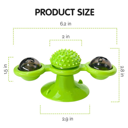 Interactive Windmill Cat Toy for Endless Fun and Play