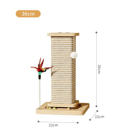 Durable Cat Scratching Post Toy for Fun Playtime