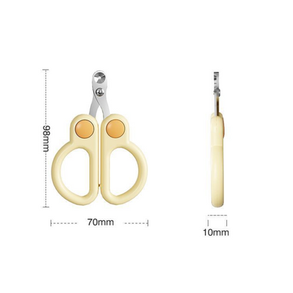 Durable Pet Nail Clipper Scissors with Safe Round Hole Design