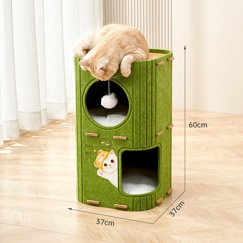 Durable Multi-Layer Cat Tree House for Cozy Playtime