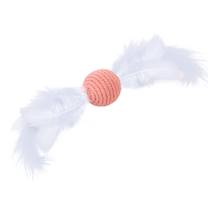 Interactive Cat Toy: Feather Rope with Sound for Endless Fun