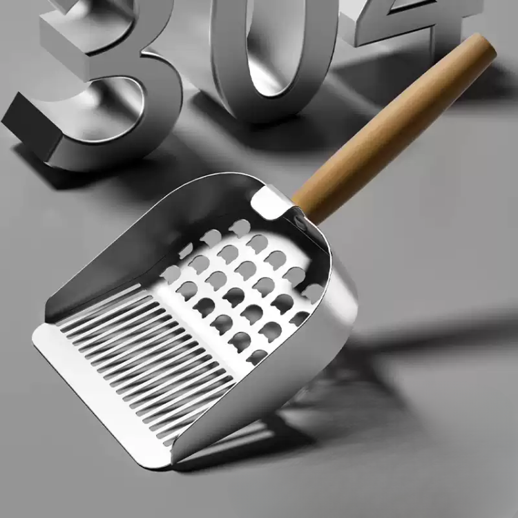 Durable Stainless Steel Cat Litter Scoop for Easy Cleanup