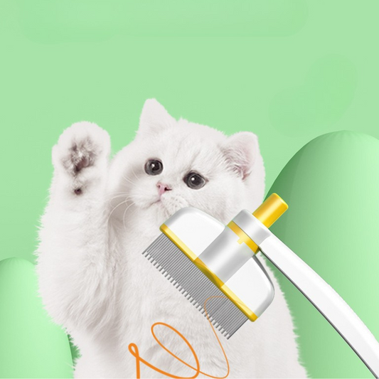 Pet Grooming Tool: Effective Hair & Flea Removal Comb