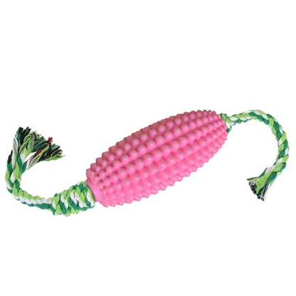 Durable Pet Corn Chew Toys with Rope for Interactive Fun