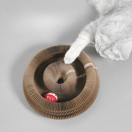 Interactive Cat Toy Scratching Board with Bell for Fun Play