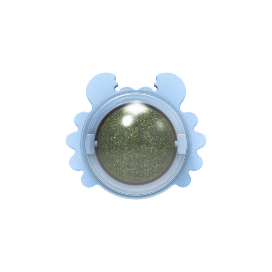 Interactive Crab Cat Toy: Rotating Catnip Treats Ball