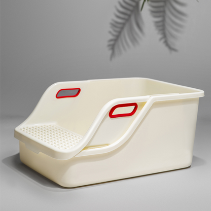 Spacious Cat Litter Box - Easy Clean & Odor Control