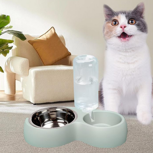 Durable Cat & Dog Feeding Bowl Set - Easy Clean Design