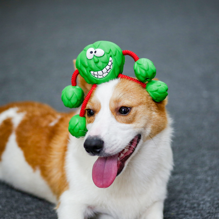 Durable Rubber Squeaker Dog Toys for Interactive Fun