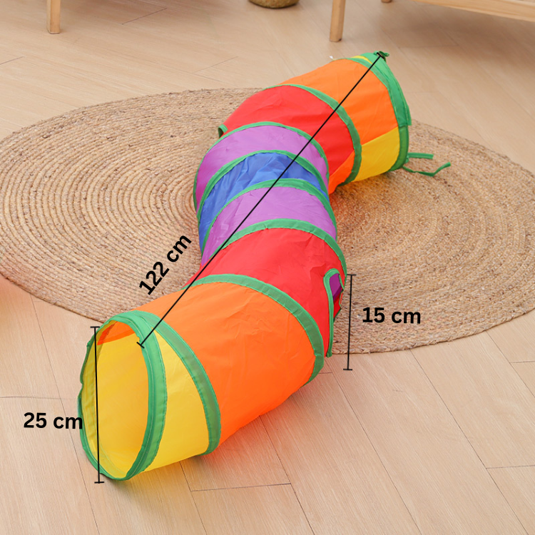 Interactive Foldable Cat Toy Tunnel for Indoor Fun