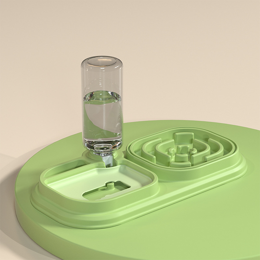 Interactive Pet Feeding Tray & Water Fountain for Healthy Hydration