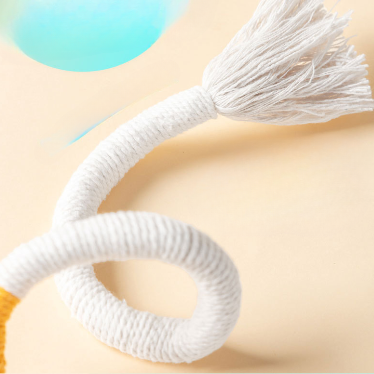 Durable Cat Toy: Chewing Rope with Fun Feather Doll