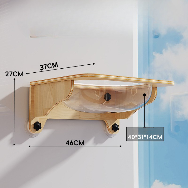 Durable Modern Cat Window Hammock for Cozy Sunbathing