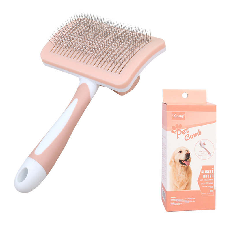 Curved Pet Grooming Tool for Effortless Shedding Control