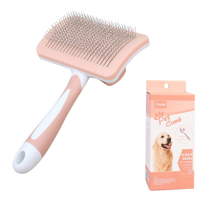 Curved Pet Grooming Tool for Effortless Shedding Control
