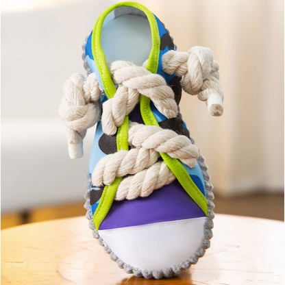 Durable Dog Toy: Cotton Rope Slippers for Chewing Fun