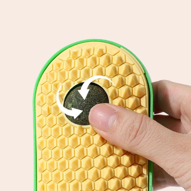 Avocado Catnip Grooming Brush - Fun Pet Grooming Tool
