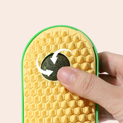 Avocado Catnip Grooming Brush - Fun Pet Grooming Tool