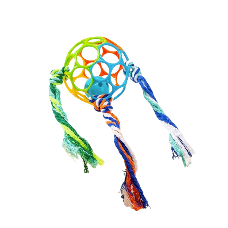 Interactive Dog Toy: Durable Bell Ball Rope for Fun Playtime