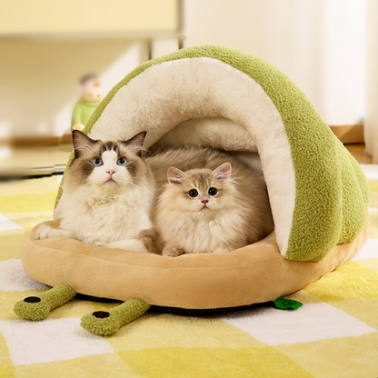 Cozy Snail-Shaped Pet Bed: Soft & Comfortable for Cats & Dogs