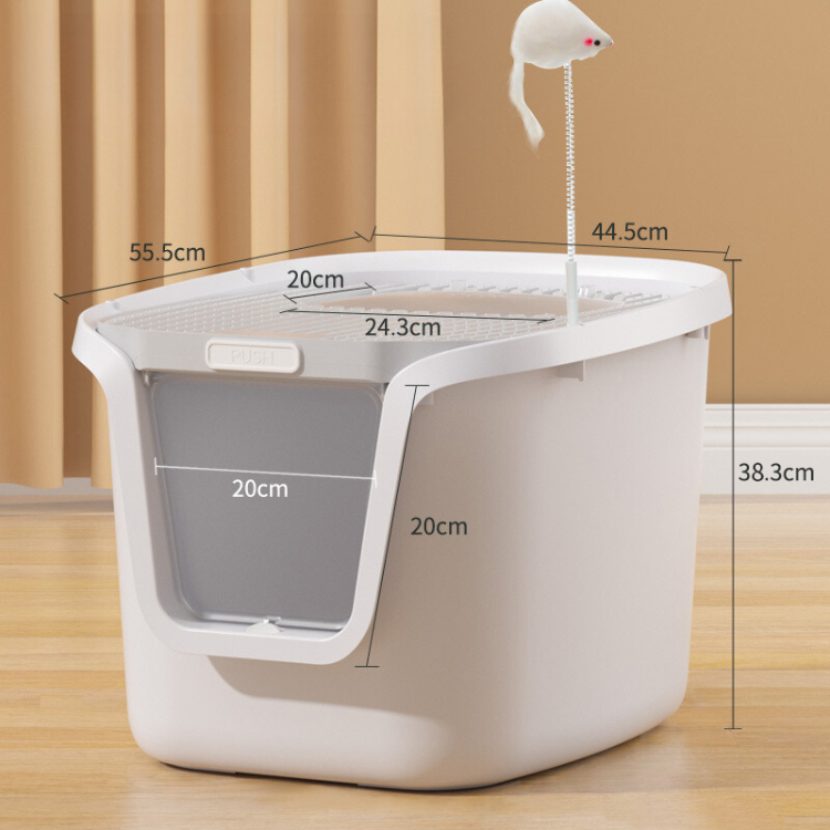 Covered Cat Litter Box - Multi-Functional & Odor-Reducing