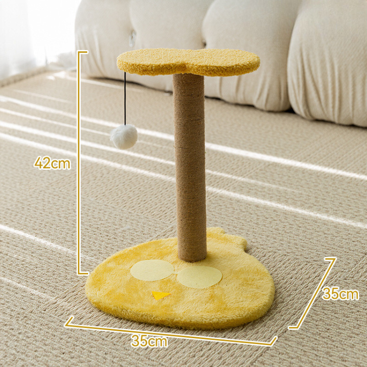 Durable Compact Cat Toy: Fun Scratching Post for Kittens