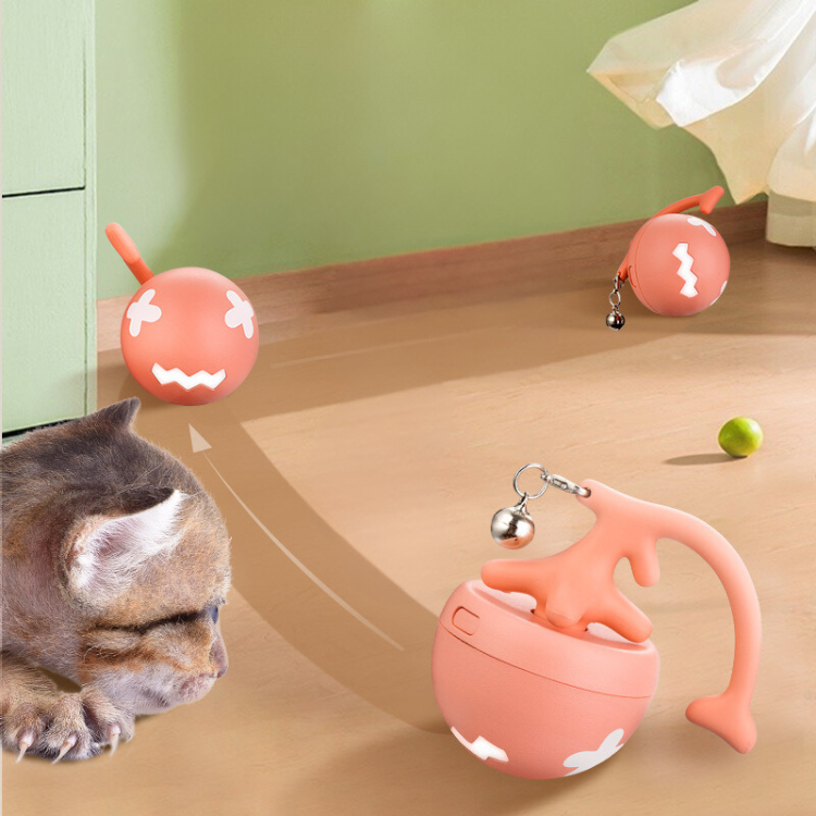 Interactive Self-Rolling Cat Toy for Engaging Playtime