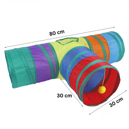 Interactive Foldable Cat Toy Tunnel for Indoor Fun