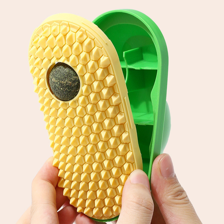 Avocado Catnip Grooming Brush - Fun Pet Grooming Tool